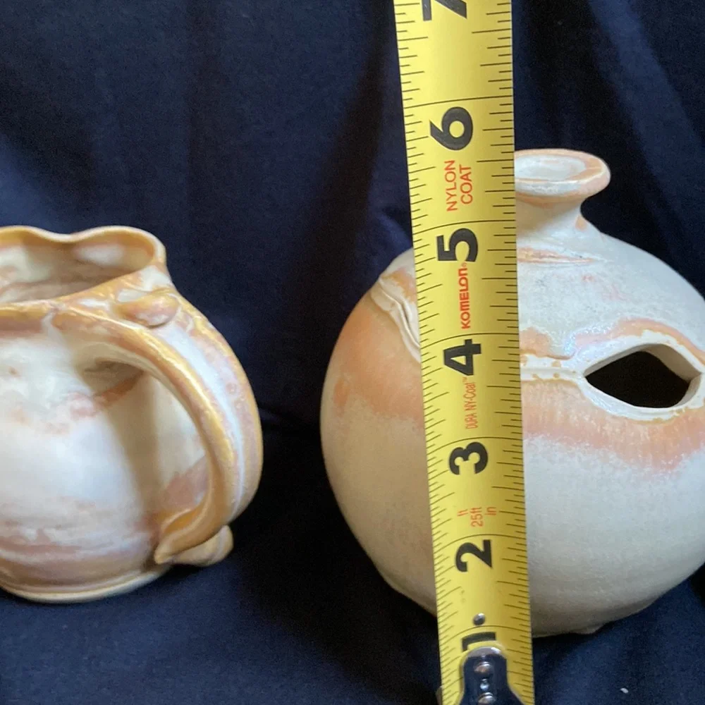 Page Pottery Creamer and Sugar Bowl & Spoon